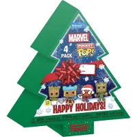 Funko POP! - Marvel Holiday 2022 Pocket POP! 4-Pack Tree Holiday Box 4 cm 3D Sleutelhanger - Multicolours