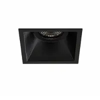 Astro - Minima Slimline Square Fixed Fire-Rated IP65 mat zwart Spot / Plafondlamp
