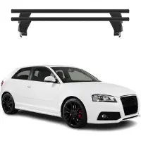 Menabo dakdrager basissteun voor Audi A3 8P (2004-2012), 3-deurs, met ABE-certificaat, aluminium, zwart, 2 stuks