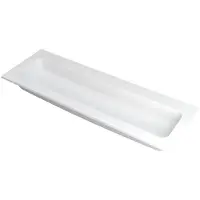 Ink Faktor Wastafel Polystone Centraal Zonder Kraangat - 1400x450x15 mm - Mat Wit