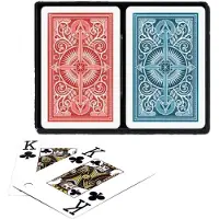 Nijdam Pokerkaarten 2-pack 100% Blauw/Rood