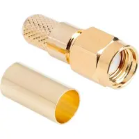 Inny SMA-RP connector, verguld, model H155, voor doorgangskabels.