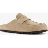 Harper suède dames instappers beige maat 39