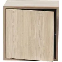 Muuto Stacked opbergsysteem met deur medium Eikenhout