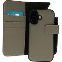 IMoshion Uitneembare 2-in-1 Luxe Bookcase voor de Apple iPhone 16 - Groen