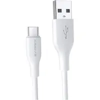Xssive 2.4A, 2 meter datakabel, USB naar Type-C (USB-C), snellaadkabel, oplaad- en synchronisatiekabel, wit