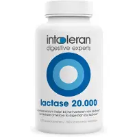 Intoleran Lactase 20.000 Spijsverteringsenzymen - 150 Breektabletten | Lactase enzym voor Lactose vertering en Lactose intolerantie | Hoogst gedoseerd | Vegan Voedingssupplement
