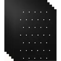 INF Grillmat met gaten antiaanbaklaag Zwart 5-pack