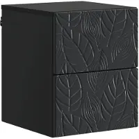 vidaXL Muurbevestigde Nachttafel Zwart 34,5 x 33 x 40 cm Bewerkt hout