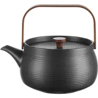 Asa selection Theepot Japandi With Wooden Handle Black 1,5 L
