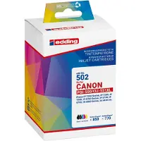 Edding Inktpatronen 18-502-01, compatibel met PGI-550XL/CLI-551XL, zwart/cyaan/magenta/geel, 5 stuks