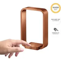 Artdelight Tafellamp Modesto H 20 cm koper brons