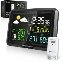 MostEssential Classic Edition Weerstation - Plug & Play Installatie - Draadloos - Weerstation met Buitensensor - Hygrometer - Binnen en Buiten - 100 Meter Bereik - 1 sensor