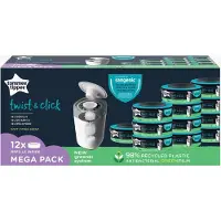 Tommee tippee Sangenic Windeltaschen - Twist&Click Refill - 12er - - One Size - Windelbehälter und Beutel