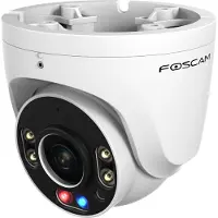 Foscam W5EP PoE Beveiligingscamera Buiten – 3K 5MP IP Camera – AI Persoons- en Voertuigdetectie – Alarmlichten – Sirene – 2-weg Audio – Nachtzicht – IP66 – MicroSD Cloud NVR – Wit