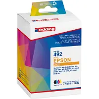 Edding Tintenkartridges 18-492-01, compatibel met Epson 27XL, zwart/cyaan/magenta/geel, 4 stuks