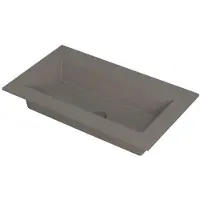 Ink Kraft Wastafel Enkele Bak Zonder Kraangat - 800x450x10 mm - Quartz Beton