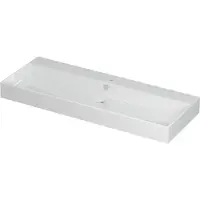 Ink Unlimited Wastafel Porselein met 1 Kraangat - 1200x450x110 mm - Glans Wit