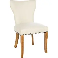 CLP Essstoel Zadar, bekleding: stof, kleur: crème, frame: antiek licht