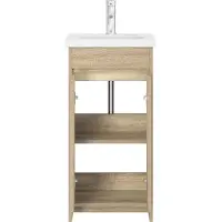 vidaXL Badkamerkast met wastafel, Sonoma-eikenhout