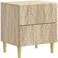 vidaXL Nachtkastje Sonoma Eiken 43 x 34,5 x 48 cm Bewerkt hout