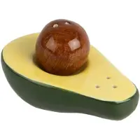 Fisura zout en pepermolen avocado 4,5 cm keramiek groen