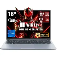 Ninkear N16 Pro 16 inch laptop - Intel Core i7-12700H - 12GB DDR4 - 1TB SSD - QHD 120Hz - Intel Arc - Windows 11