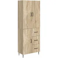 vidaXL Kast Set 2 st Sonoma Eiken Bewerkt hout