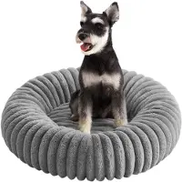 Feandrea - Hondenmand - Huisdierenbed Donut Kussen - Wasbaar - Zachte Vulling - Antislip