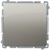 Kontakt-Simon BMW 1.01/29, Kunststof, satijnstalen afwerking, IP20, IP44, 250 V, 10 A, 75 mm