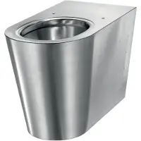 Delabie WC S21 P staand toevoer horizont RVS 304 mat