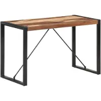 vidaXL Eettafel 120x60x75 cm massief hout
