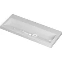 Ink Roots Wastafel Porselein Zonder Kraangat - 1000x400x60 mm - Glans Wit