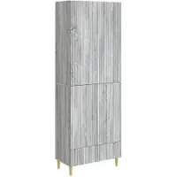 vidaXL Kast Set 2 st Bewerkt hout