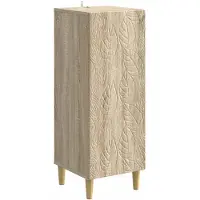 vidaXL Dressoir Sonoma Eiken 33 x 34,5 x 90 cm Bewerkt hout