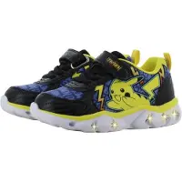 Leomil Pokémon - Schoenen voor jongens met lichtjes - Pikachu Sneakers voor kinderen met klittenband - Lichtgevende kindersneaker - Maat 30 - Zwart