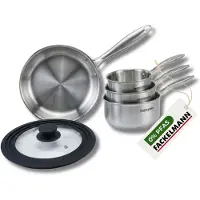 Fackelmann Pan 26 cm van 18/10 roestvrij staal Triply Vita3