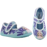 Disney Frozen Frozen - Pantoffels kinderen voor meisjes - Elsa Sloffen kind met klittenbandsluiting - Schoenen van 2 tot 8 jaar - Maat 32 - Groen