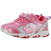 Hello Kitty - Schoenen voor meisjes met lichtjes - Sneakers voor kinderen met klittenband - Lichtgevende kindersneaker - Maat 29 - Roze