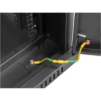 Lanberg netwerkkast 19 inch vrijstaande rackkast 42U/800x1000 in kit met zwarte gaasdeur.