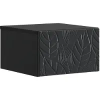 vidaXL Wandgemonteerde Zijtafel Zwart 34,5 x 33 x 20 cm Bewerkt hout