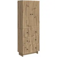 vidaXL Kast Set 2 st Bewerkt hout
