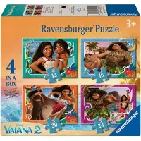 Ravensburger legpuzzel Disney Vaiana 4in1 kinderpuzzel karton.