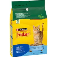 Friskies katten droegvoer Gesteriliseerd met Zalm en Groenten 3 kg