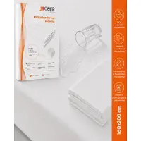 Jacare Waterdichte Molton Matrasbeschermer Economy - 160x200 - Antibacterieel & Ademende Hoeslaken - Molton met Elastiek - Vinyl Kwaliteit Matrasbeschermer - Incontinentie Matrasbeschermer - Wit