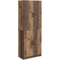 vidaXL Kast Set 2 st Bewerkt hout