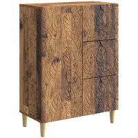 vidaXL Dressoir Oud hout 66 x 34,5 x 90 cm Bewerkt hout