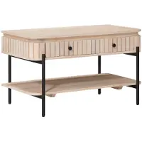 vidaXL Handgemaakte Salontafel Wit 85 x 45 x 50 cm Massief Mango Hout
