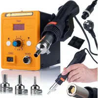 Rosfix Plasticlasapparaat Set 858D - Hotair 700W - 100–500°C, 3 Spuitmond, 300g Kunststoflasdraad