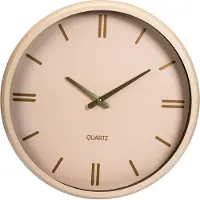 Koopman Home Styling Collection - Wandklok EPOCH in crème kleur met metalen accent, 38 cm